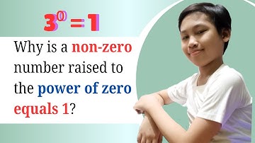 Why Is A Non-Zero Number Raised To The Power Of Zero Equal to 1? || 3⁰ = 1