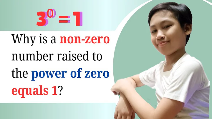 Why Is A Non-Zero Number Raised To The Power Of Zero Equal to 1? || 3⁰ = 1