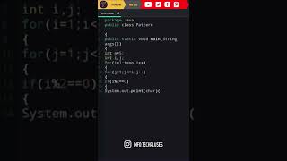 01 #Shorts 🔥🔥 #Java Code 💻💻 Java Program Print Alphabet A to Z count with Numbers 📒📒