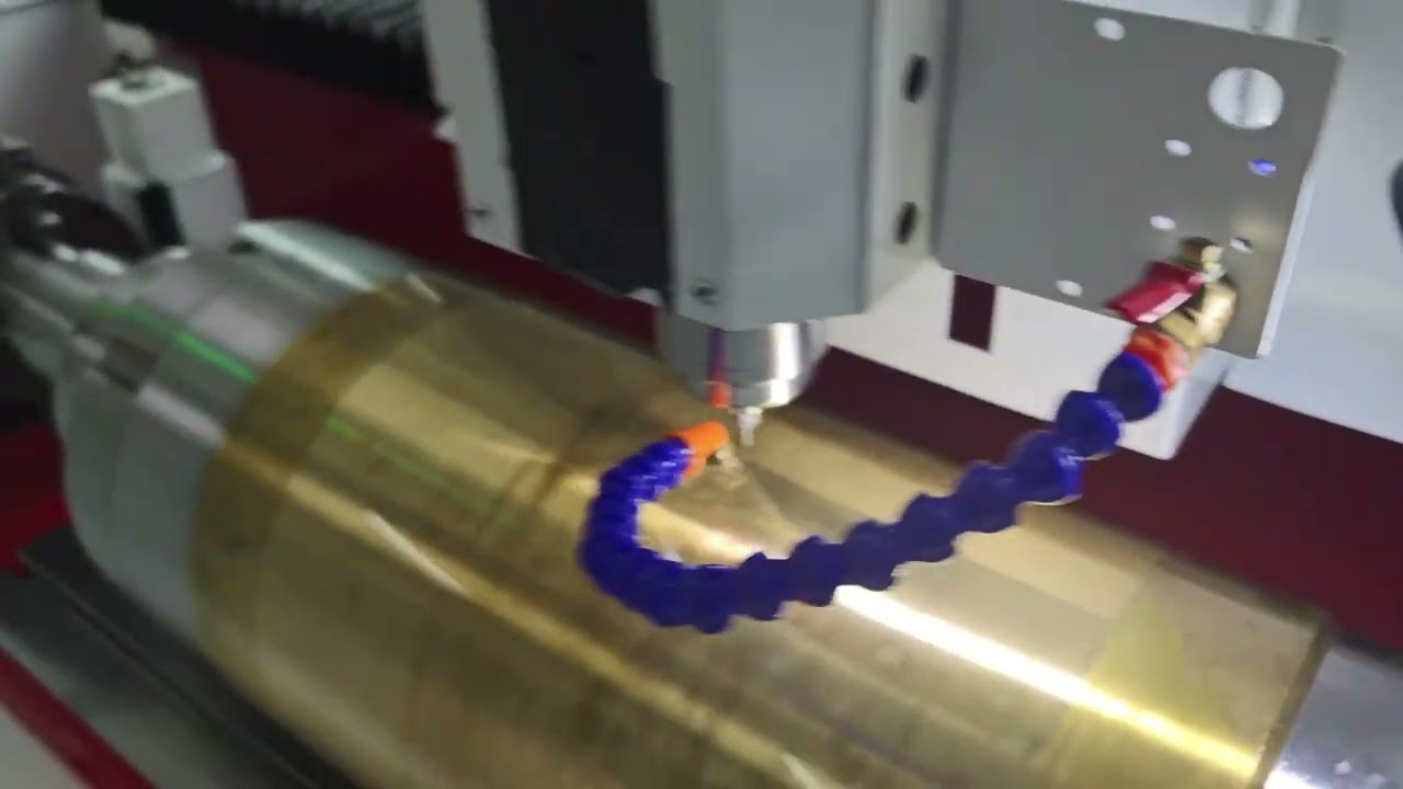 Aperture 0.14mm Depth 0.22mm More than 40,000 holes Copper tube 4-axis CNC drilling machine