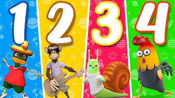 Dạy bé tập đếm từ 1 đến 20 |Dạy bé tập đếm | Dạy bé đếm số con vật dể thương