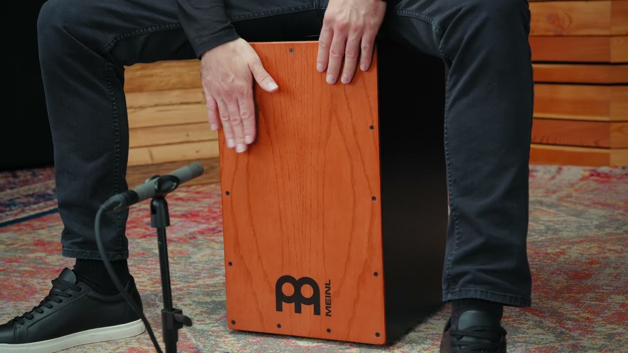 Meinl Percussion String Cajon, Stained American White Ash