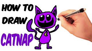 How to draw CatNap / Smiling Critters / Poppy Playtime / Tutorial