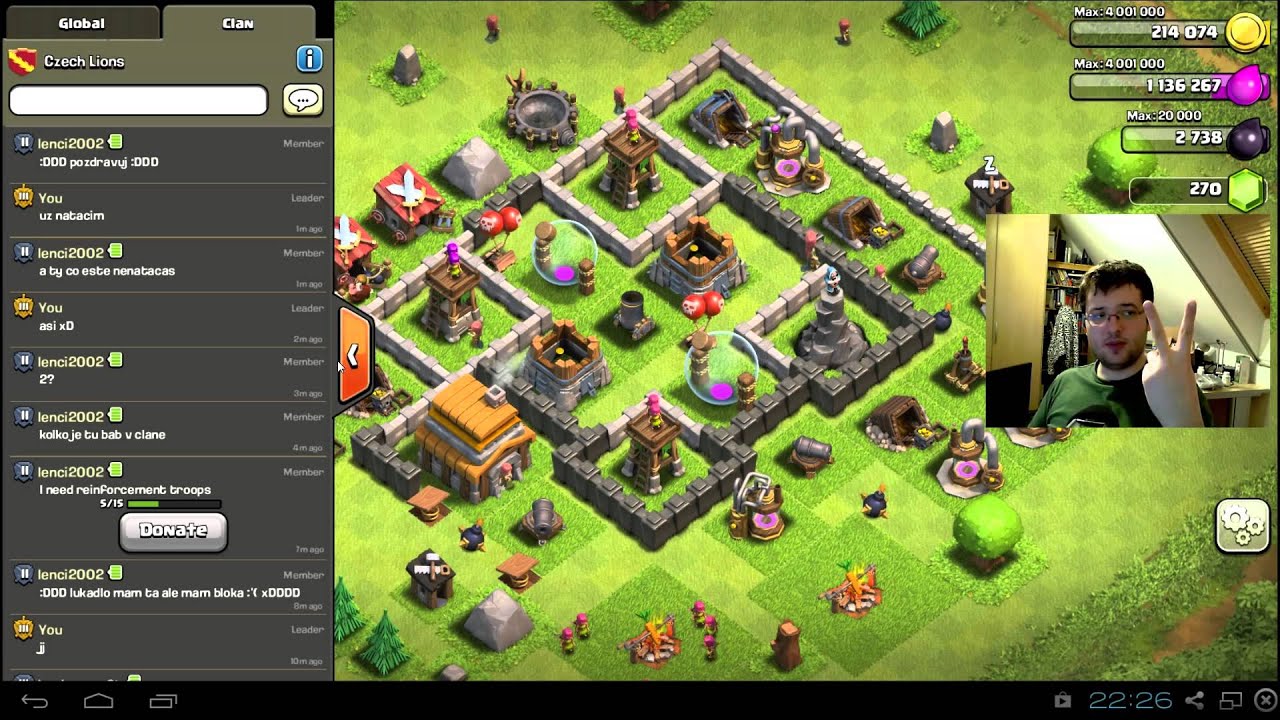 Let's play česky / czech - Clash of Clans #9 - recenze vesnic