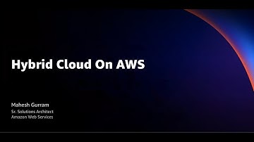 Hybrid Cloud Architecture and Integration with On-Prem Computing Infrastructure with Amazon
