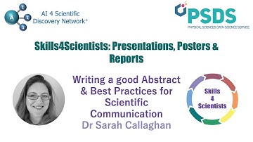 Skills4Scientists - Posters, Presentations & Reports - Scientific Communication - Dr Sarah Callaghan