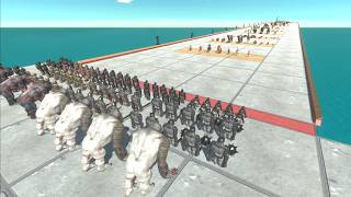 12 Stage All Faction vs Mutant Primates - Animal Revolt Battle Simulator