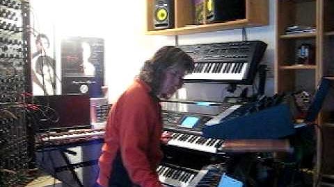 Synthesizer work with my Roland V-Synth, Minimoog & Synton Syrinx