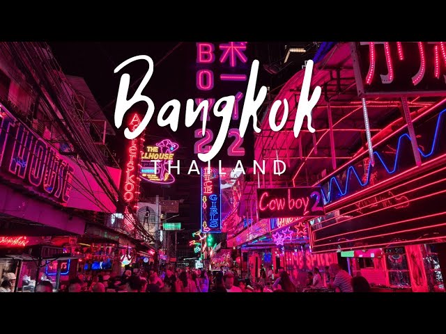 Soi Cowboy - night street of entertainment and bars in Bangkok. Thailand