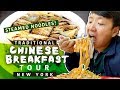 TRADITIONAL CHINESE BREAKFAST Tour! STEAMED Noodles, CHINESE BURGERS & Street Food In New York