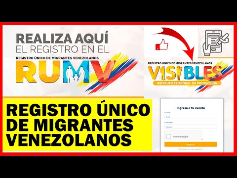 Realiza el Registro en el REGISTRO ÚNICO DE MIGRANTES VENEZOLANOS