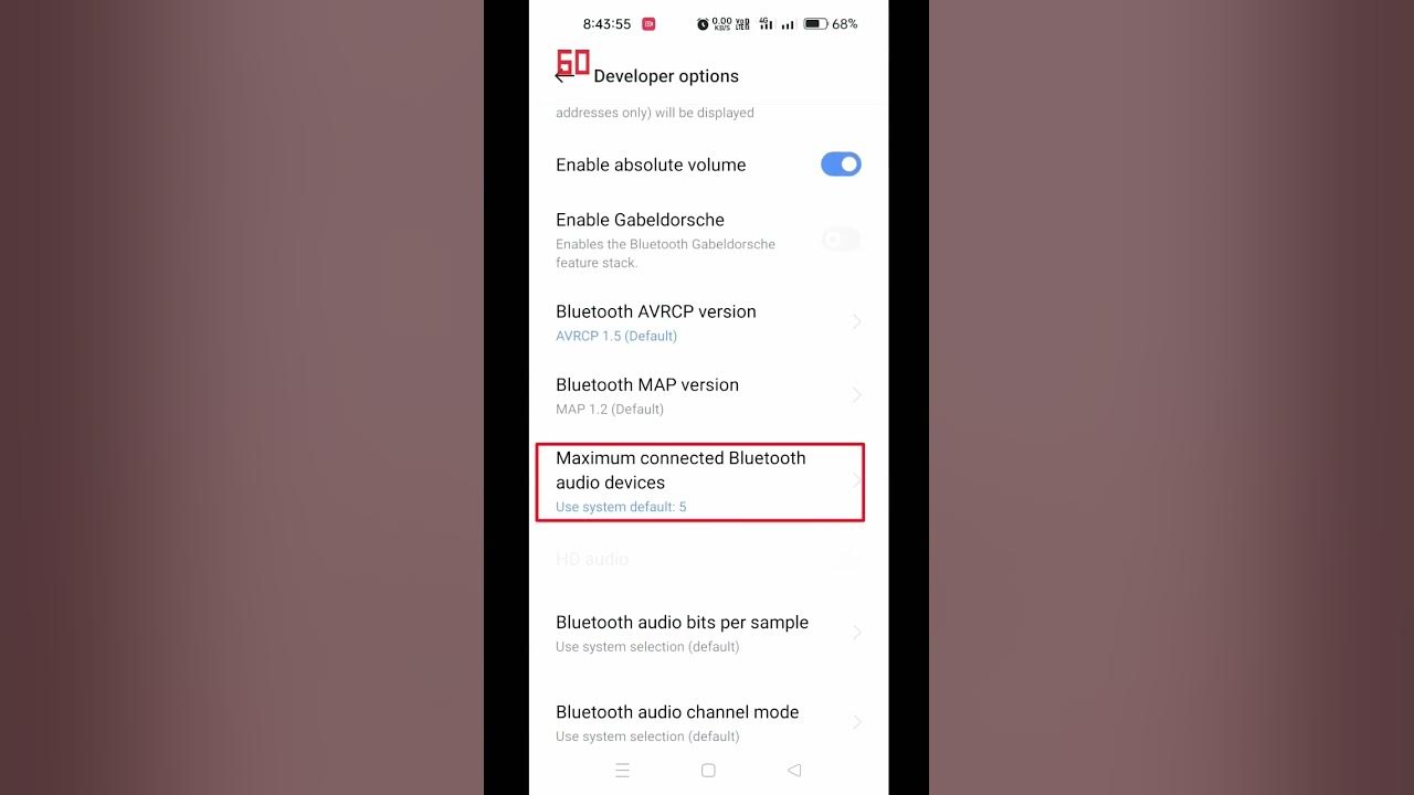 Enable maximum connected Bluetooth audio devices| #shorts