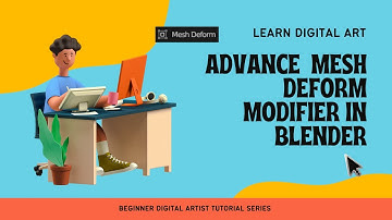 ֍ Blender 3D Animating Tutorial for Engineers in Hindi: Advanced Mesh Deform Modifier in Blender֍