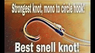 The best snell knot! Snell knot for Circle hooks!