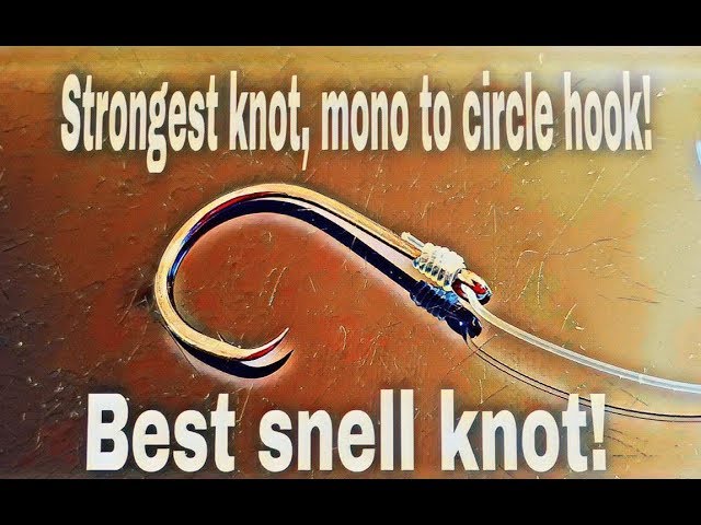How to Snell a Fishing Hook - Easiest Snell Knot 