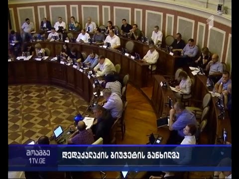 თბილისის ბიუჯეტის განხილვა საკრებულოში