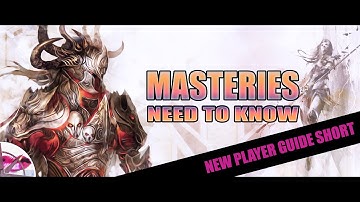 Guild Wars 2 New Player Guide 2022 Short |  Masteries Need to Know
