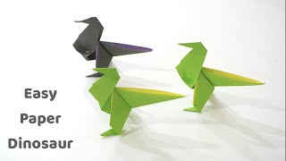 Origami Animal| How to make easy paper Dinosaur