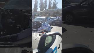 🚔 Момент ДТП поліцейського авто потрапив на камер