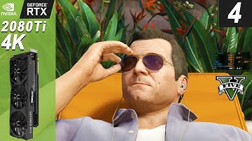 GTA 5 Gameplay Walkthrough Part 4 RTX 2080Ti 4K FPS Test Ultra Setting [ Grand Theft Auto V ]