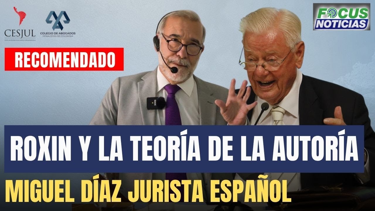 CLAUS ROXIN y la Teoría de la Autoría [Conferencia Miguel Díaz Jurista ...