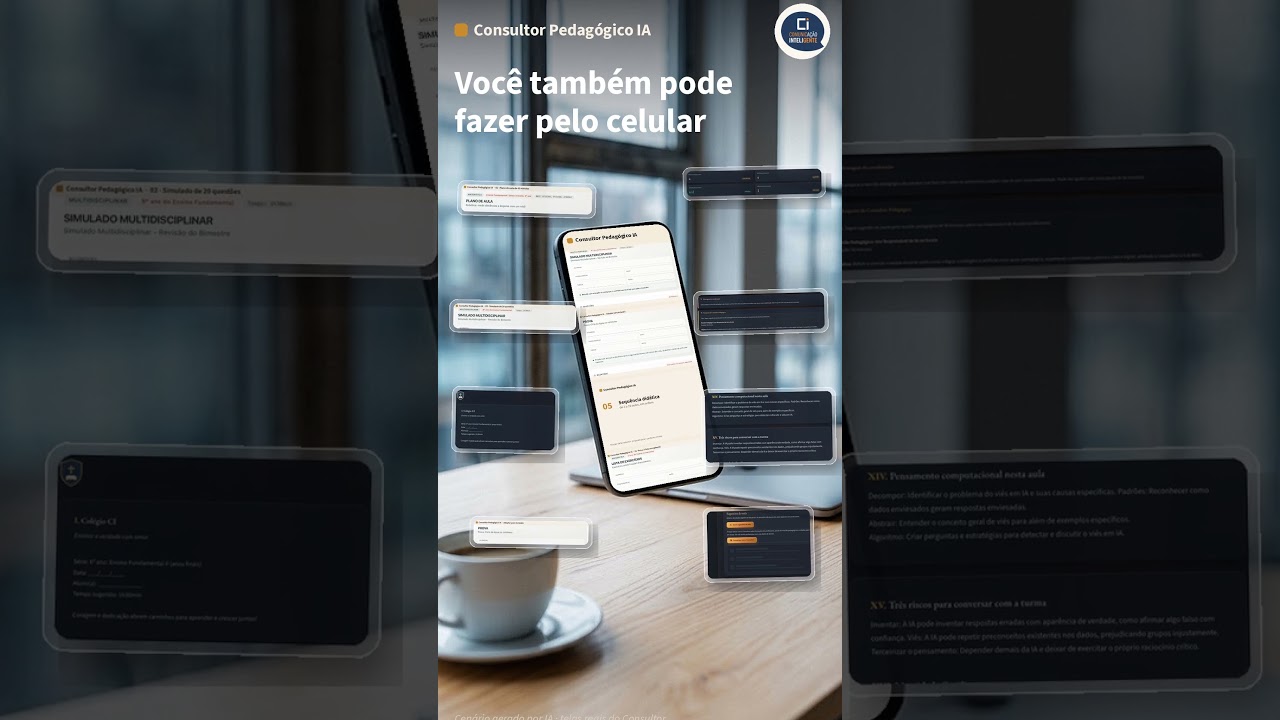 Planejar a aula pelo celular com o Consultor Pedagógico IA #Shorts
