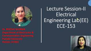EE - Lab 2 Use of multimeter for resistance, AC & DC voltage measurement