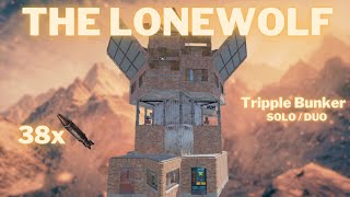 THE LONE WOLF - The most efficient SOLO BUNKER base in RUST