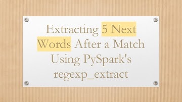 Extracting 5 Next Words After a Match Using PySpark