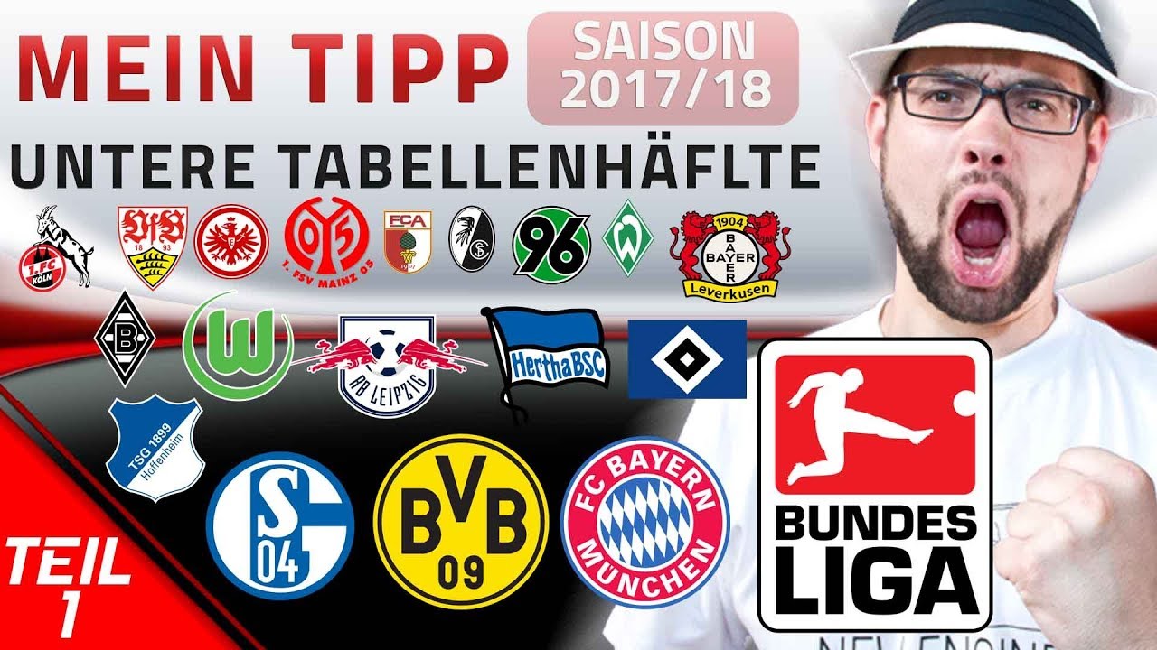 Mein Tipp Zur Bundesliga Unteren Tabellen Halfte Saison 2017 18