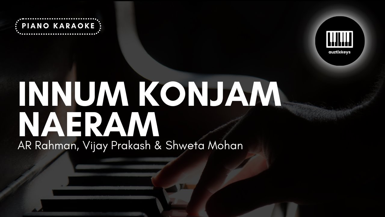 Innum Konjam Naeram - Maryan | Piano Karaoke | Unplugged | AuztixKeys