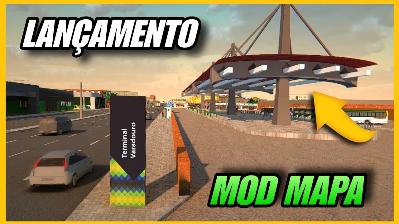 🟡 proton bus simulator - LANÇAMENTO! MOD MAPA REAL! C/ TERMINAL REAL ...