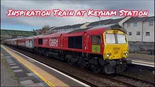 Railway 200 Inspiration train passes through Keyham Station - 12/04/26 #railway200 #gbrf #class66 