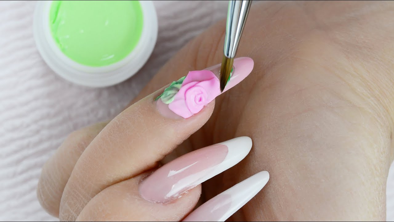 Beautiful 3D Gel Rose