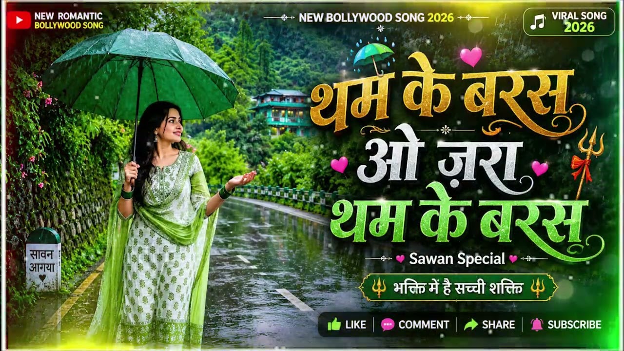 ❤️ थम के बरस ओ ज़रा थम के बरस ✨ Heart Touching Romantic Song | Hindi Cover Song 2026