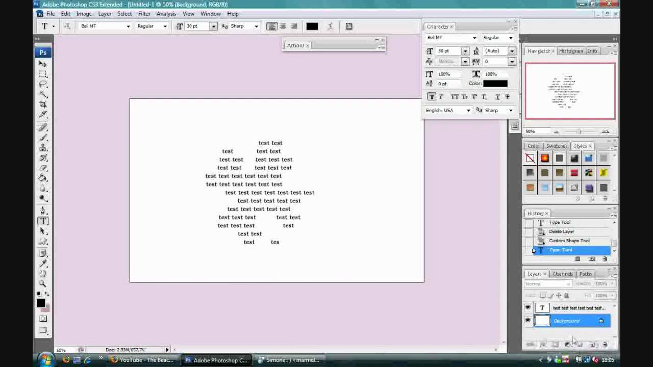 Photoshop Tutorial Text In Form Bringen Youtube