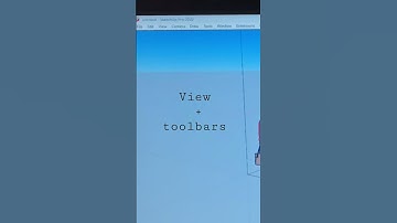 sketchup toolbars setup