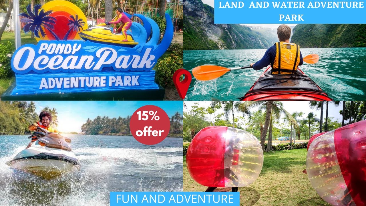 Pondy Ocean Park LAND and WATER ACTIVITIES PONDICHERRY.🌊 yoke