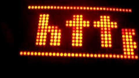 Dual 32x16 LED Matrix - test #3