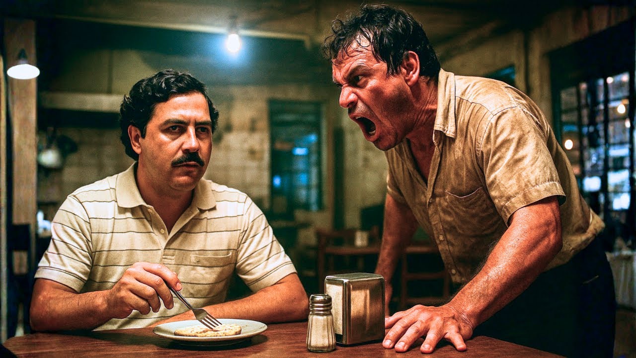 Matón intimida a Escobar sin saber que él es el hombre más poderoso de Colombia.