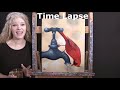 How to Draw and Paint &quot;Thirsty Cardinal&quot; - TIME LAPSE CANVAS PAINTING Beginner Acrylic Tutorial