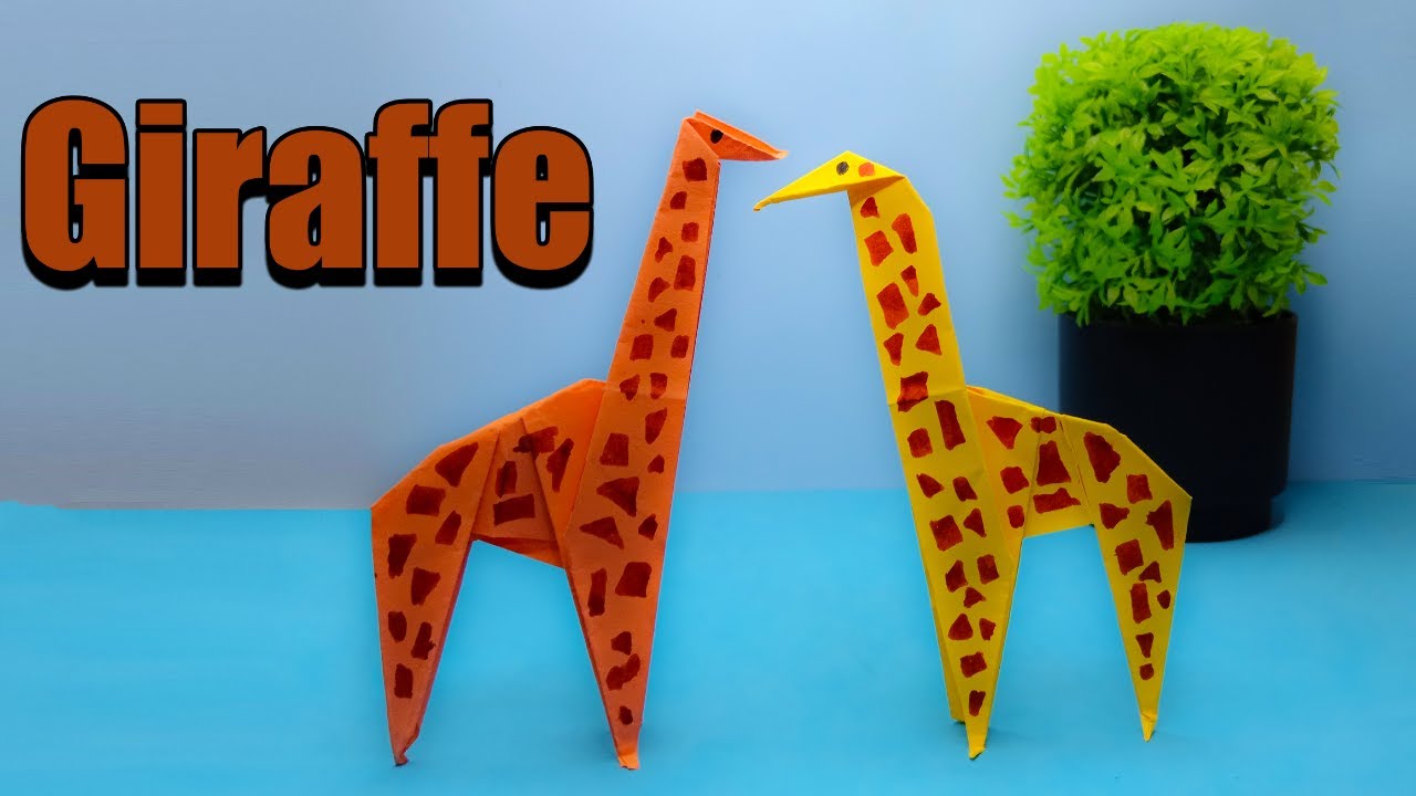 Make a Cute Paper Giraffe | Easy Origami Animal for Beginners