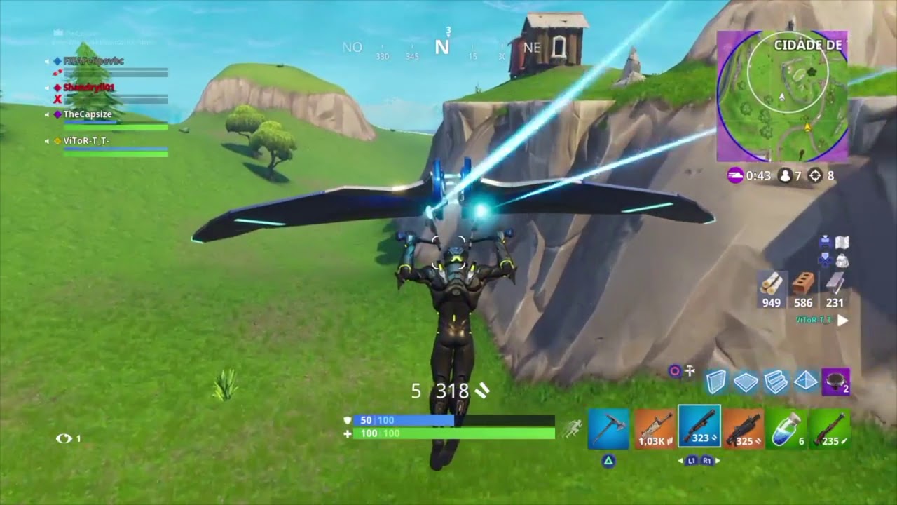 Fortnite Brasil PS4 - Squad com Final Insano! 12kills clutch tenso