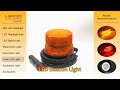Sale Strong Magnet PC Car Roof Light Patrol Rotating Strobe Warning Light for Engineering Vehicles