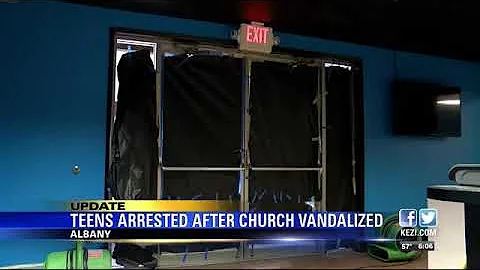 Two teens accused of vandalizing Albany church