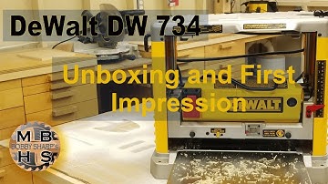 DeWalt DW734 Thickness Planer unboxing and first Impressions | Bobby Sharp