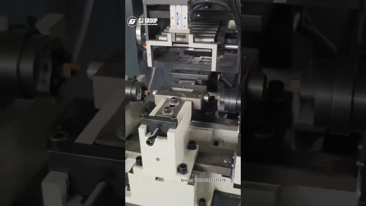 Double Head Chamfering Machine with Stepping Auto Feeder for Stainless Pipes