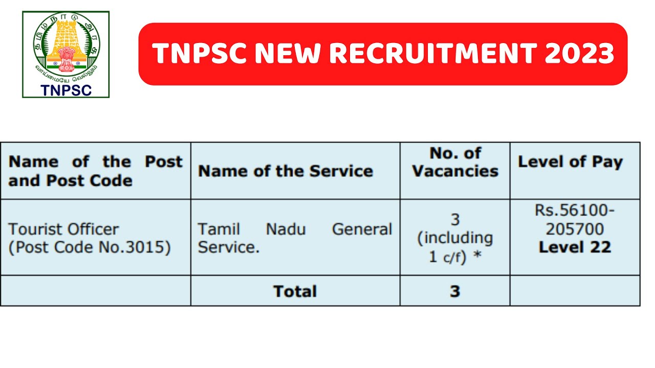 tourist officer eligibility