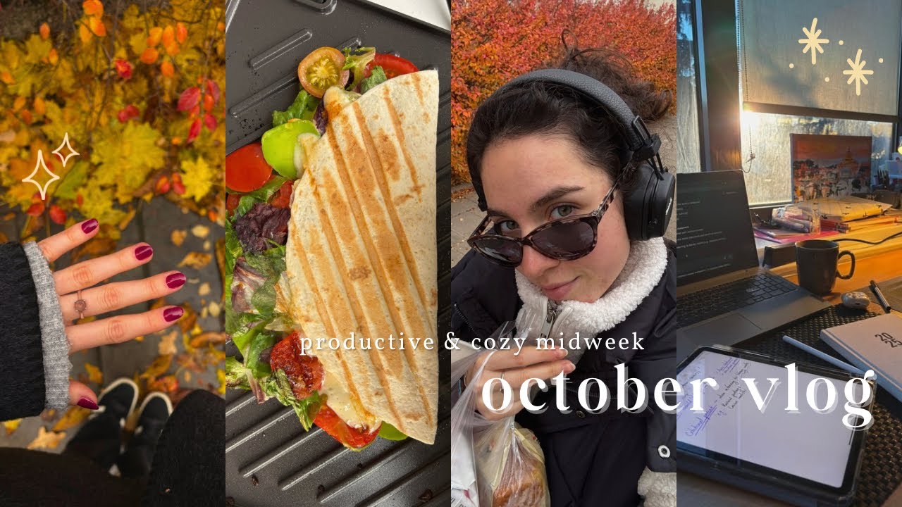 october midweek vlog 🍂📝☕️ let’s study, cook & get through student life stress together!
