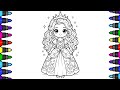 Easy Princess Drawing for Kids 👑 | Step by Step Cute Princess Art Tutorial | 